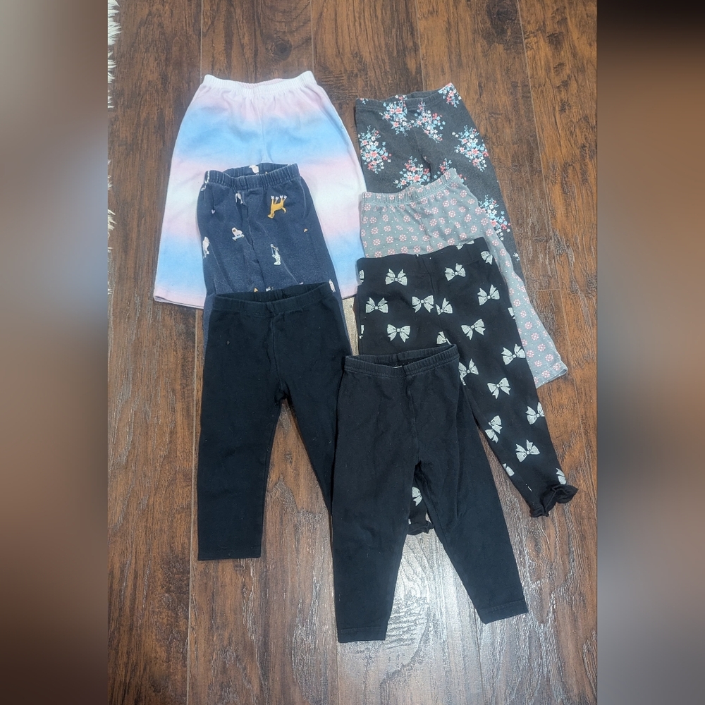 Kids Assorted Color Leggings Set